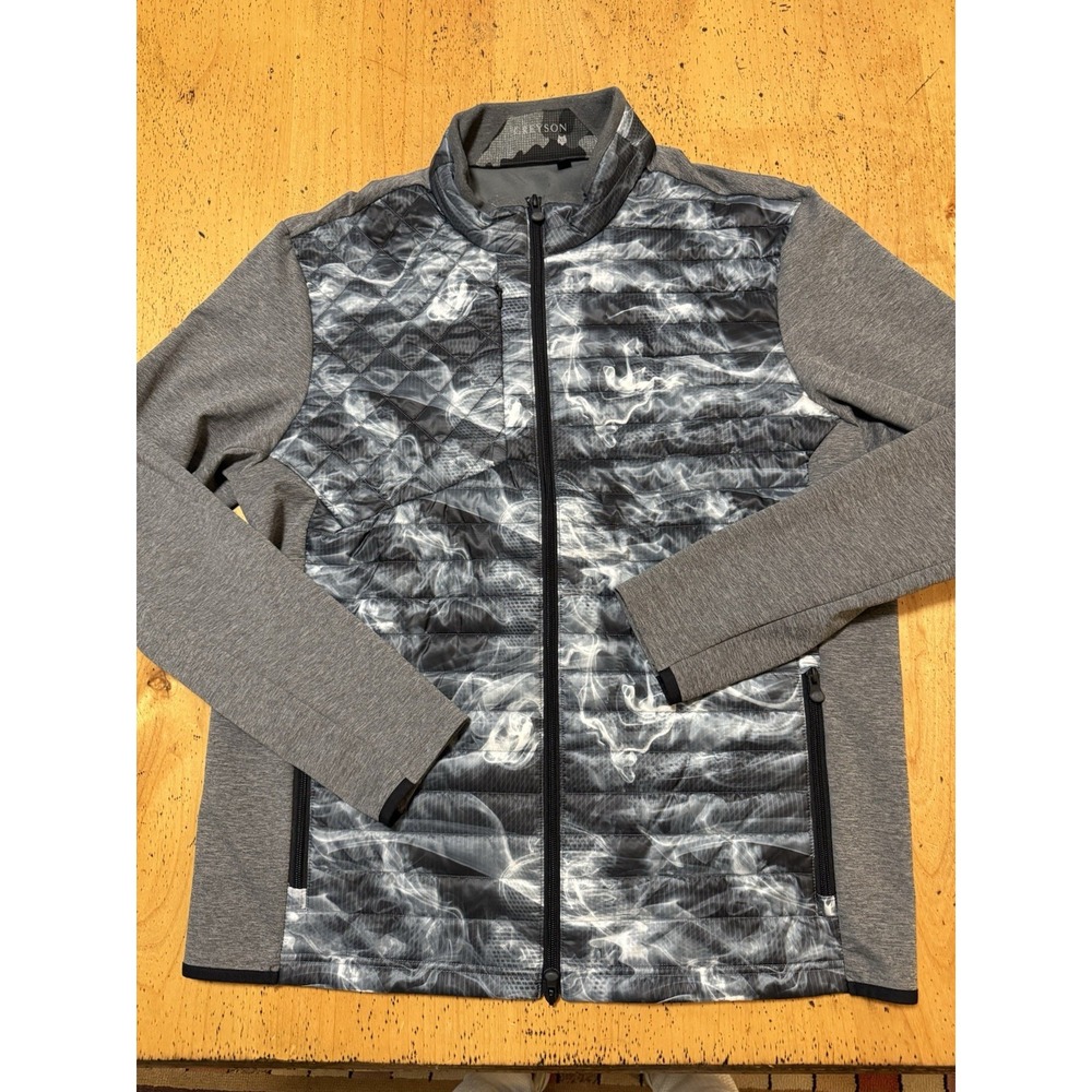 Greyson Men's Grey Smoke Camo Yukon Hybrid‎ Full Zip Jacket Size XL NWT $298